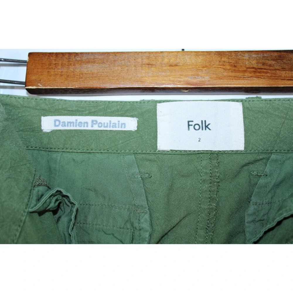 Folk x Damien Poulain Men's Size 2 Green Pants - Picture 6 of 12